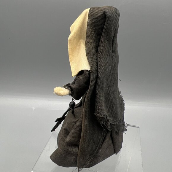 Vtg Nun Bell 4 Inch Tall Metal Crucifix Catholic Religion Nunnery Unusual Kitsch - Picture 4 of 12